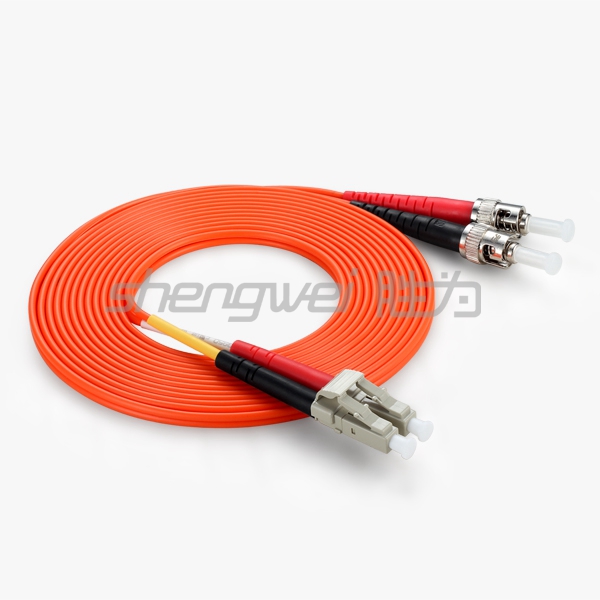 电信级 ST(UPC)-LC(UPC)多模双芯光纤跳线 5米