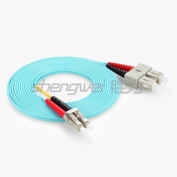 电信级 LC/UPC-SC/UPC多模双芯光纤跳线  3米
