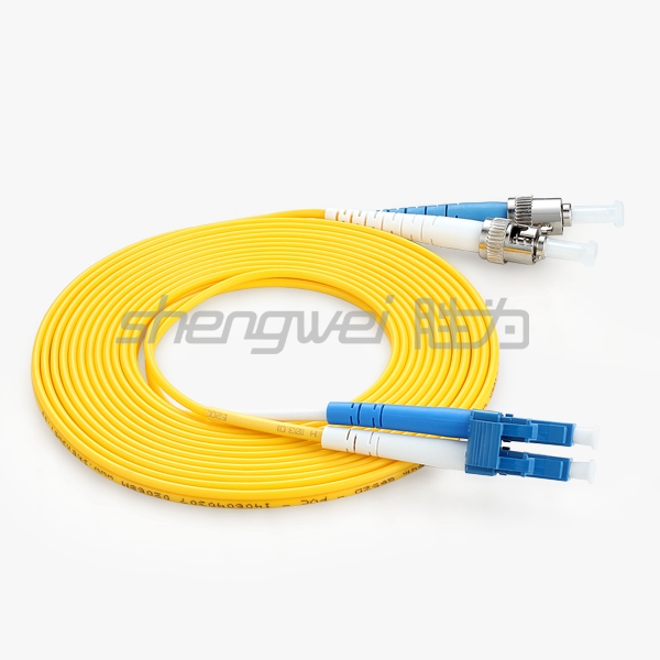 电信级 ST(UPC)-LC(UPC)单模双芯光纤跳线 3米