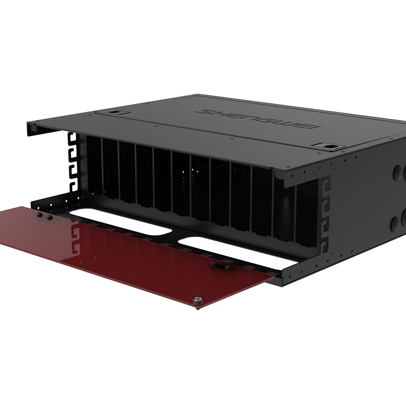 MPO光纤配线箱 高密度一体式3U预端接 空箱 单模多模配线架 