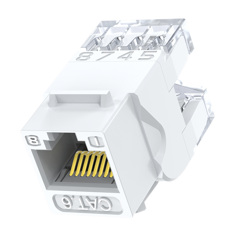 CMK6004H 六类网络模块 CAT6千兆网线面板连接器非屏蔽 RJ45水晶头电脑插座连接头直通头 单个装
