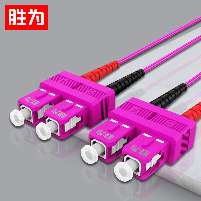 胜为FCCO-2030工程电信级万兆光纤跳线 SC-SC网线多模双芯OM4 网络收发器尾纤光纤连接线