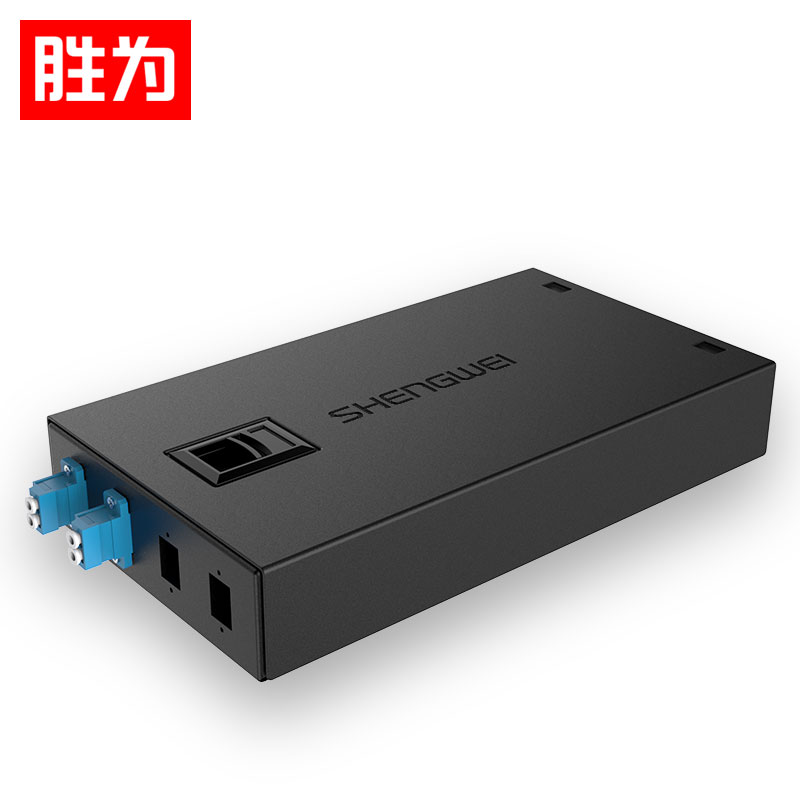 胜为 光纤终端盒 4口   尾纤光缆熔接盒LC接口 黑FBO-104L-S