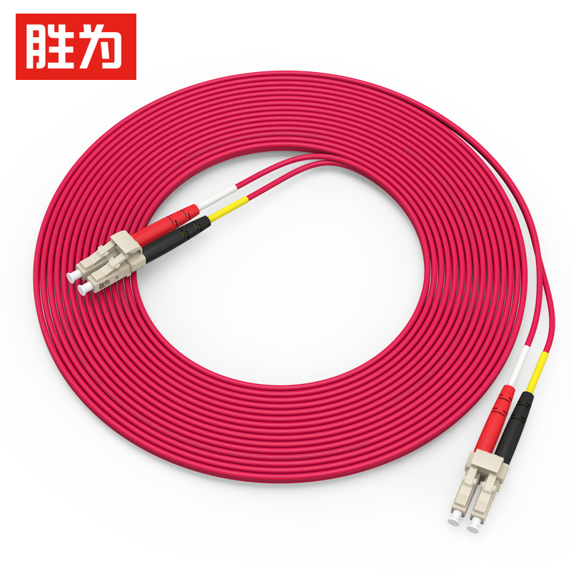 铠装光纤跳线LC-LC多模双芯防鼠咬室内抗拉尾纤缆 FMCK-1030